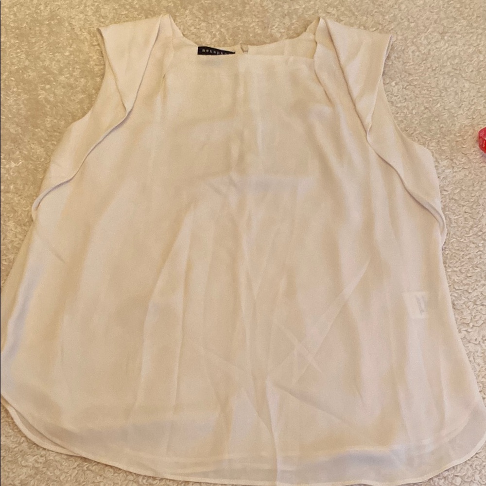 Metaphor Cream Blouse with Flowing Design